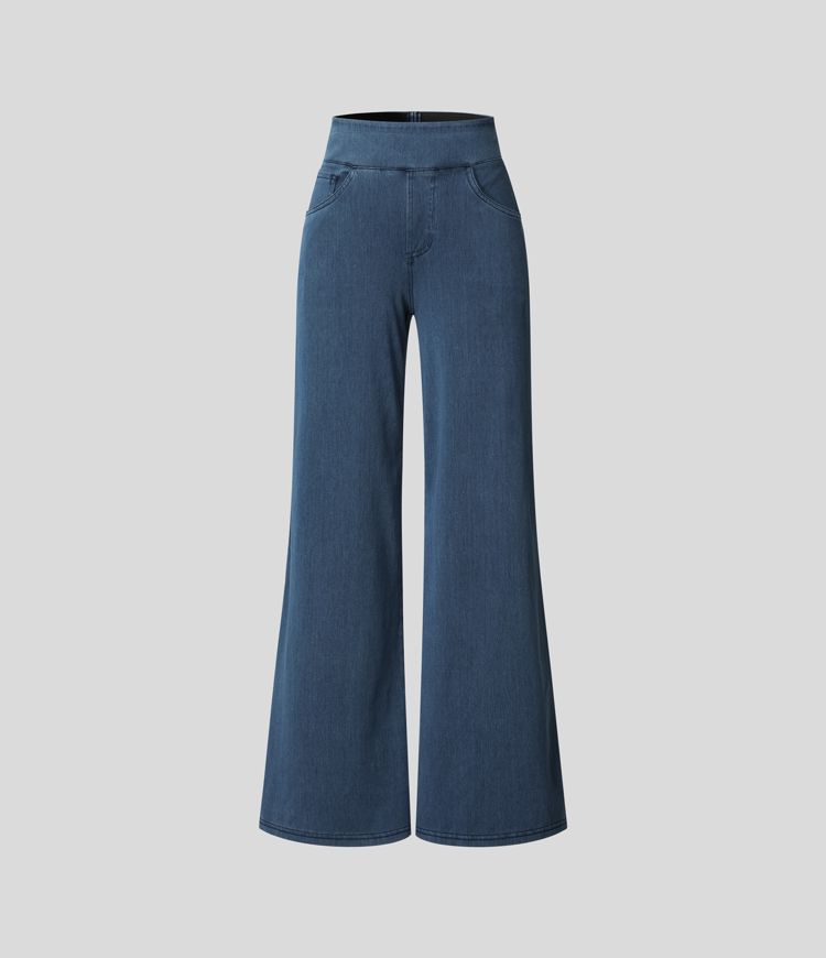 Pantalones cómodos, de cintura alta y elásticos