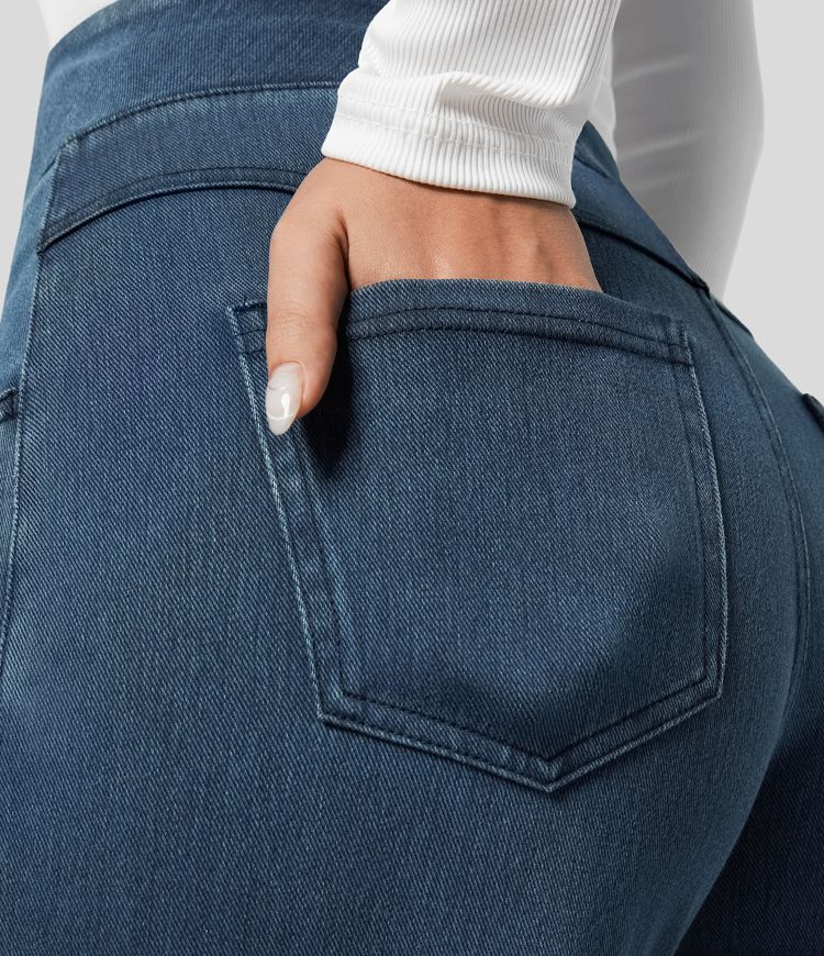 Pantalones cómodos, de cintura alta y elásticos