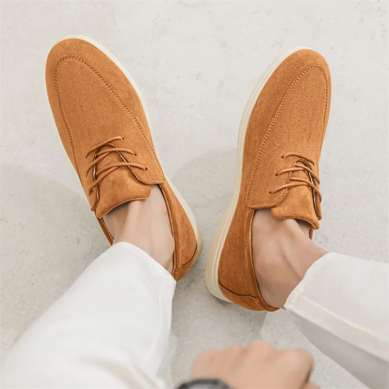 SAUVELIN | MOCASIN DE ANTE CON CORDONES