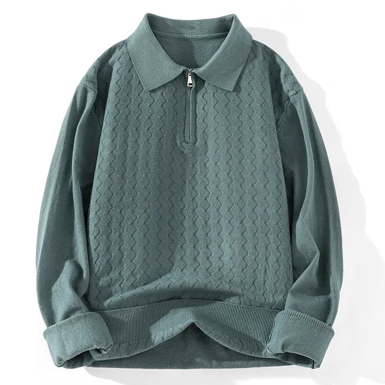 DEMIZIPPE | SUETER POLO CON MEDIA CREMALLERA