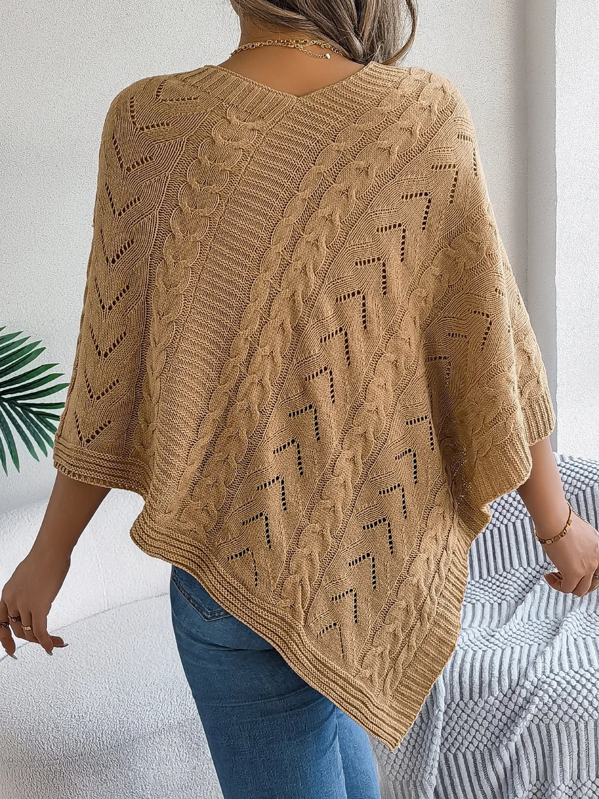 ENVELOPPELAINE | PONCHO SUETER DE PUNTO