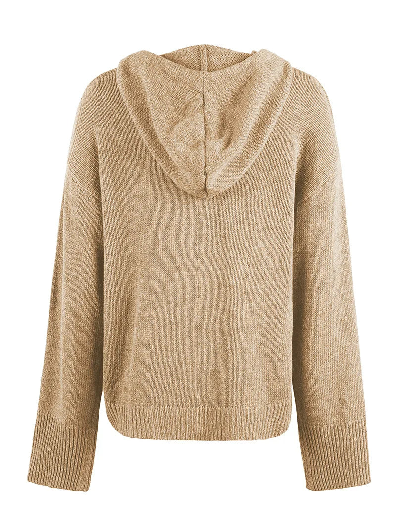 DIMANCHETTE | CARDIGAN CON CAPUCHA