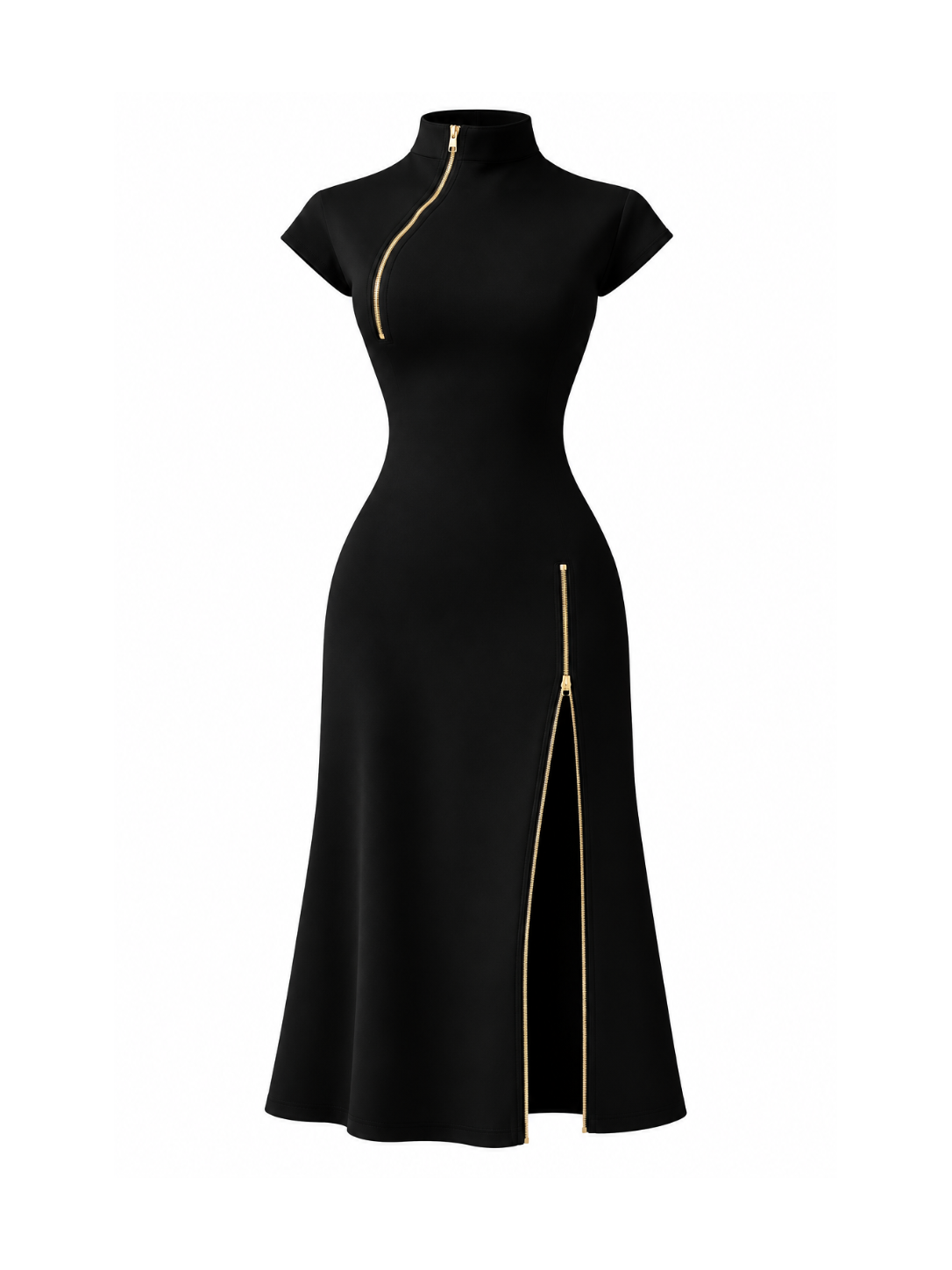 ZIPPOLINE | VESTIDO MIDI CON CREMALLERA