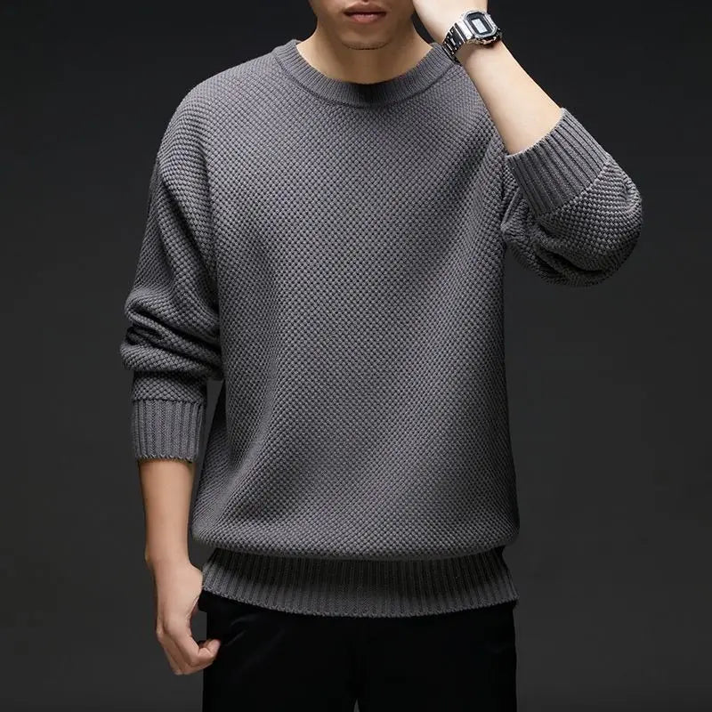 GAUFRELINE | SUETER DE CUELLO REDONDO TEJIDO WAFFLE
