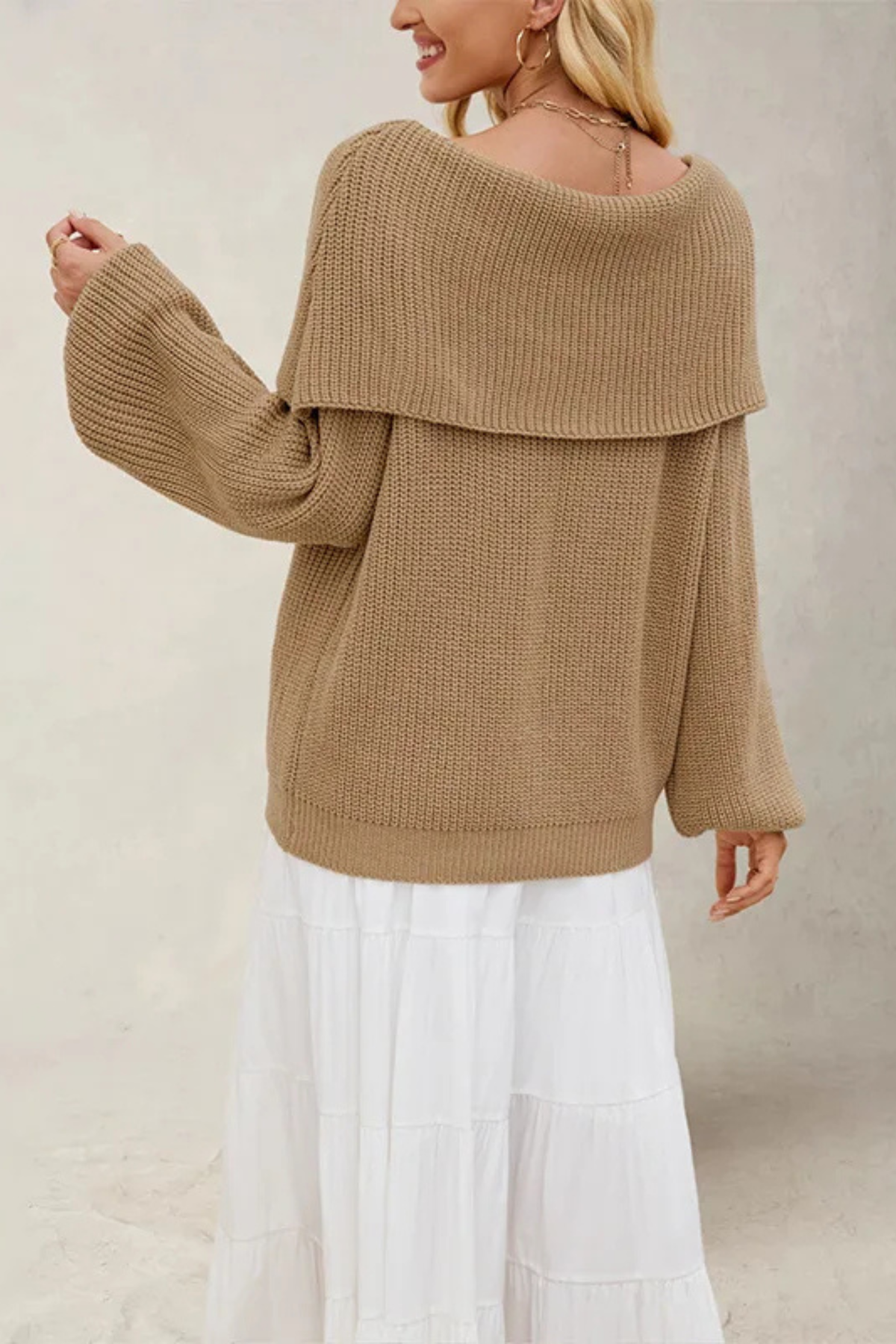 BARDOTINE | PULLOVER DE PUNTO OFF-SHOULDER