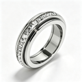 SPINORE | ANILLO FIDGET GIRATORIO DE ACERO TITANIO