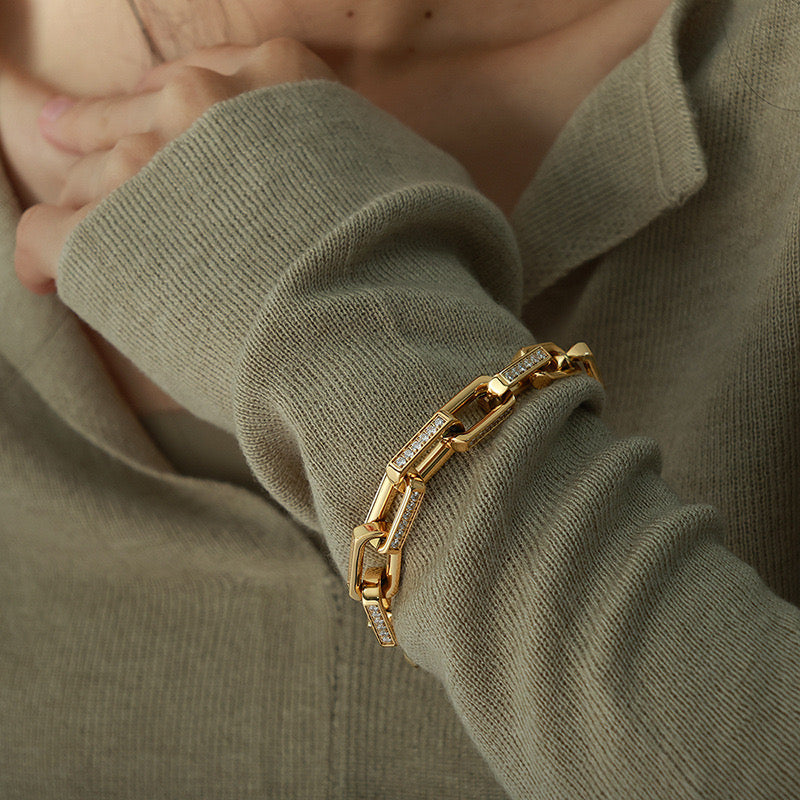 CARRATINE | PULSERA CUADRADA DE ZIRCON