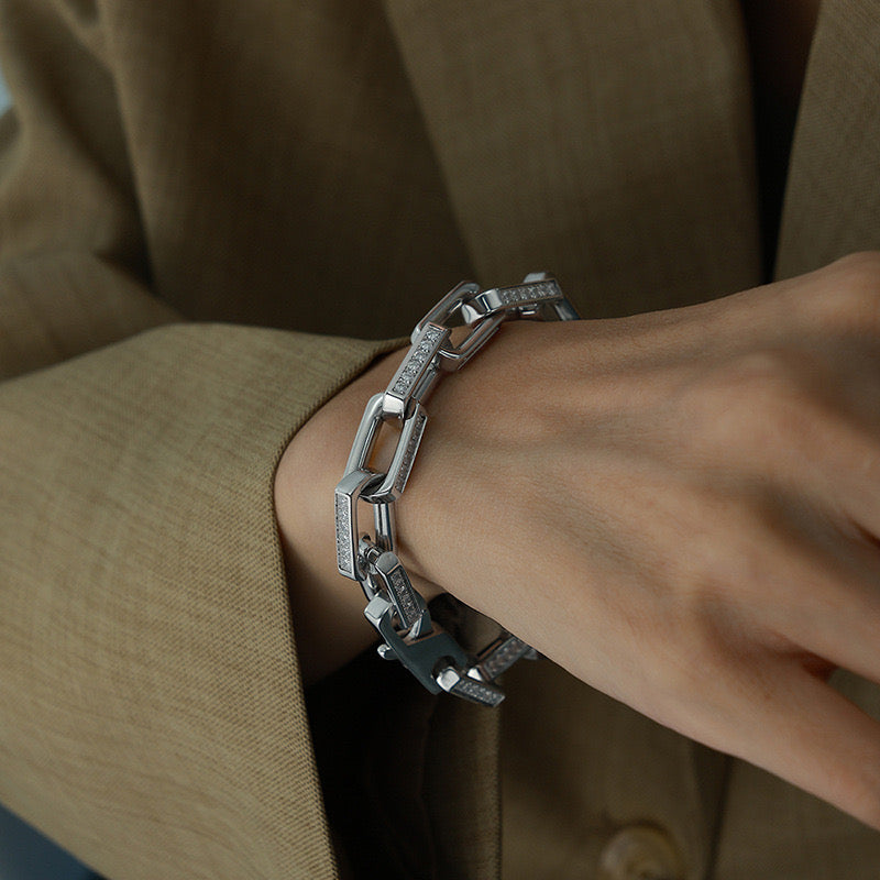 CARRATINE | PULSERA CUADRADA DE ZIRCON