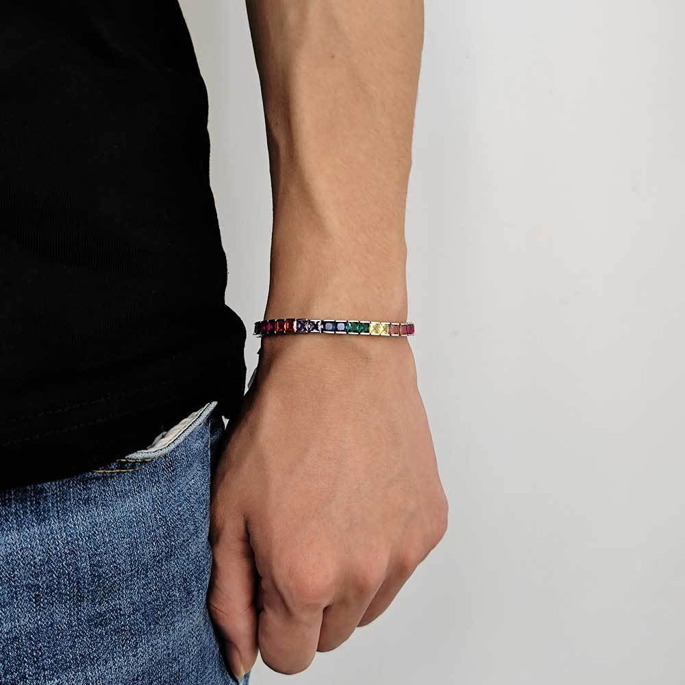 JOYARCOIRIS | PULSERA TENNIS DE ZIRCONIA DE COLORES