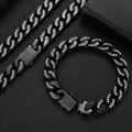 LUXENOVA | PULSERA/COLLAR CUBANO DE ZIRCON