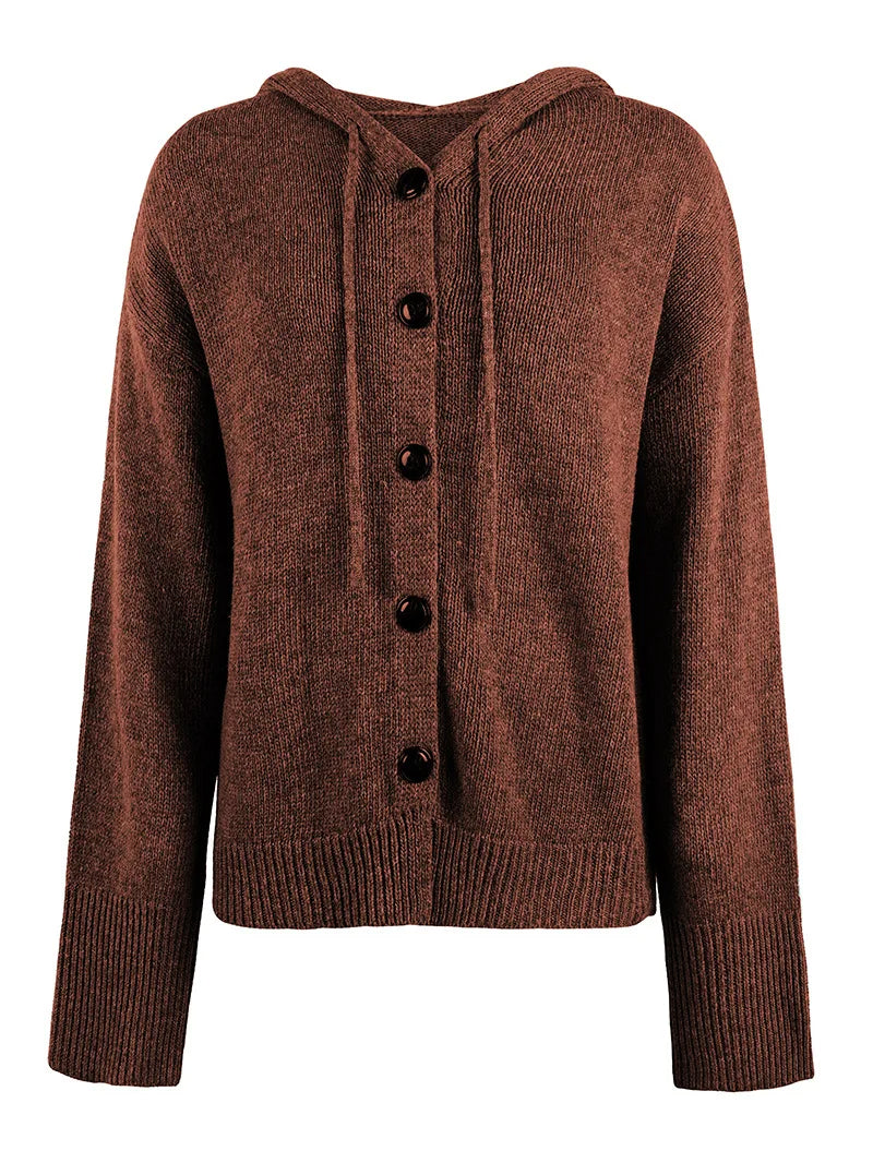 DIMANCHETTE | CARDIGAN CON CAPUCHA