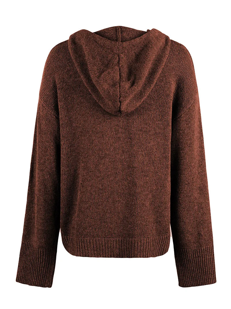 DIMANCHETTE | CARDIGAN CON CAPUCHA