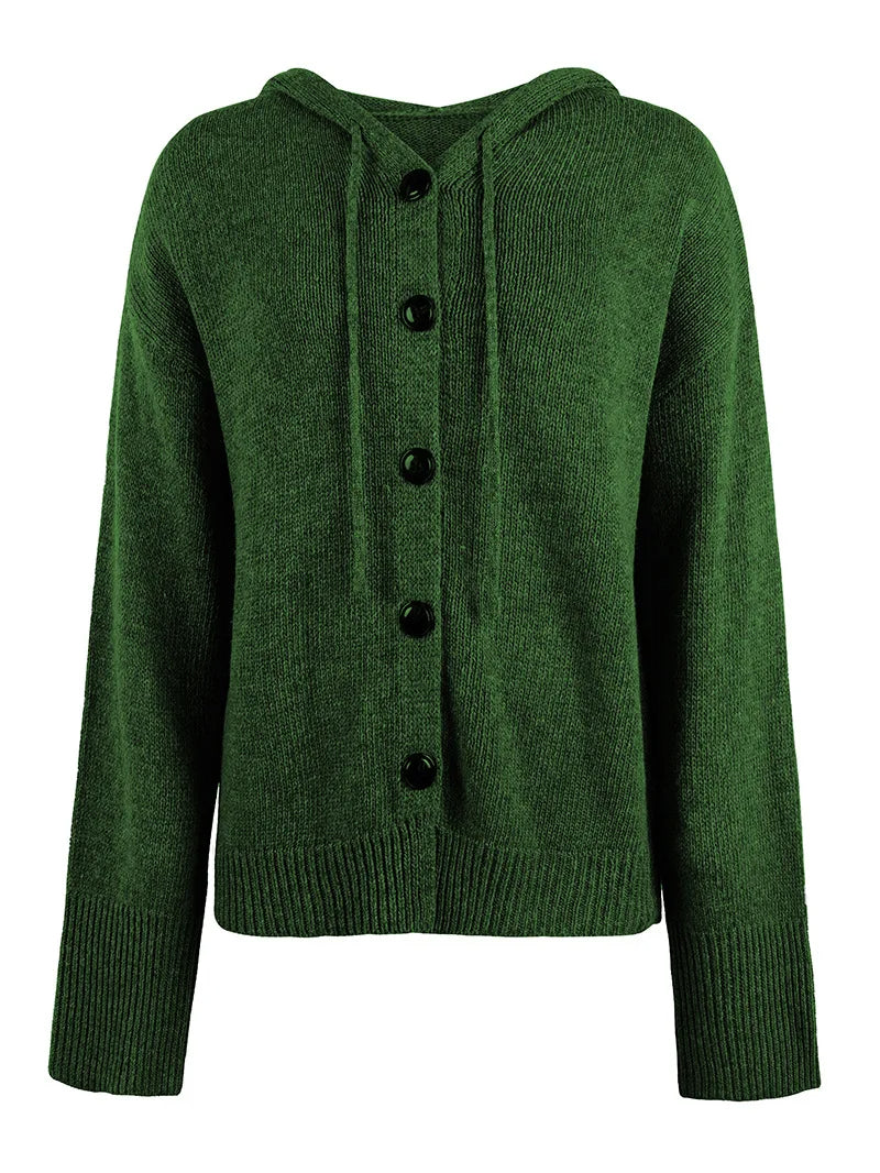 DIMANCHETTE | CARDIGAN CON CAPUCHA