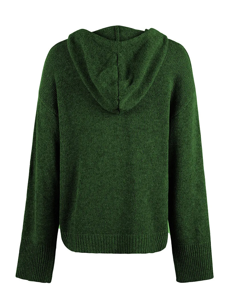 DIMANCHETTE | CARDIGAN CON CAPUCHA