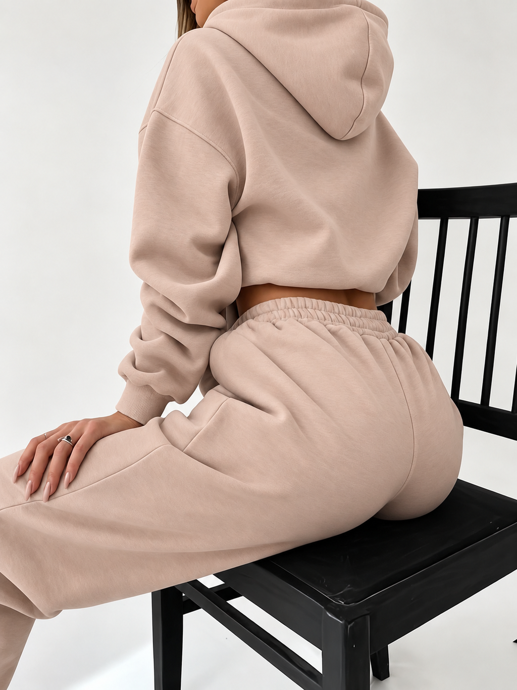 ESSENTIELLE | CONJUNTO DE SUDADERA CON CAPUCHA Y JOGGER