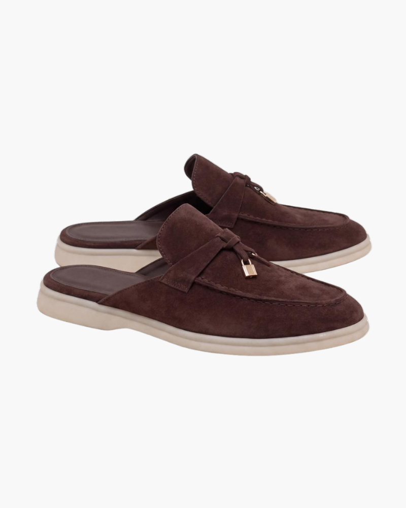 Mules de Ante Riviera - Marrón