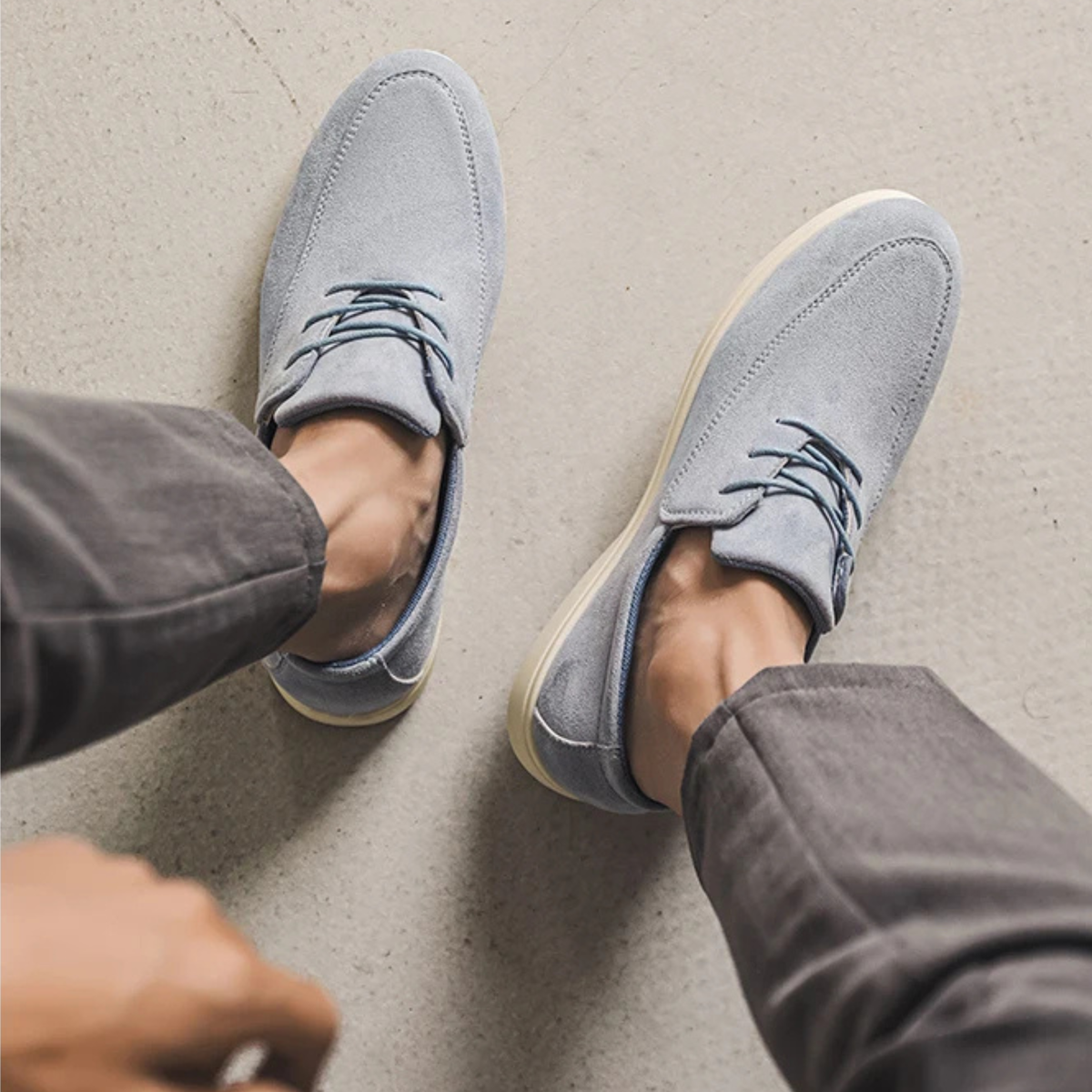 SAUVELIN | MOCASIN DE ANTE CON CORDONES