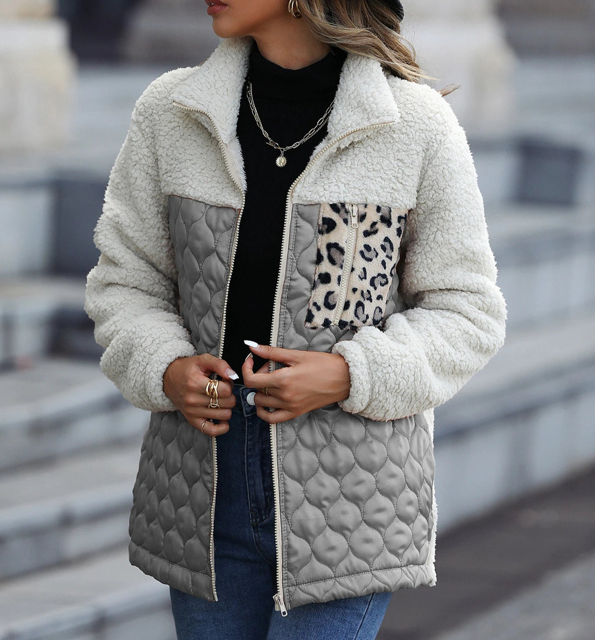LAINAGEFORT | CHAQUETA ACOLCHADA CON SHERPA