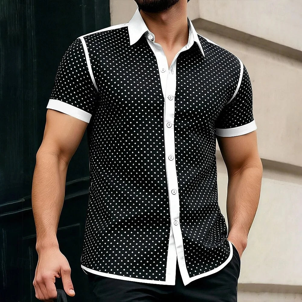 CONTRASTINE | CAMISA CON BOTONES Y CONTRASTE