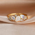 SELENITINE | ANILLO TRINITY DE PIEDRA LUNAR