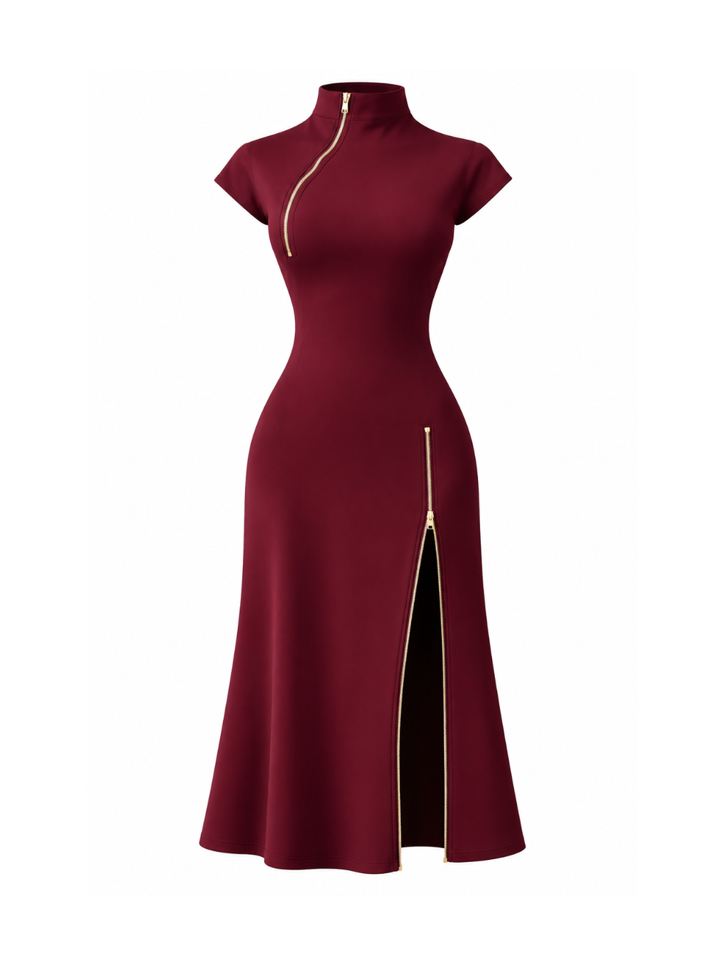 ZIPPOLINE | VESTIDO MIDI CON CREMALLERA