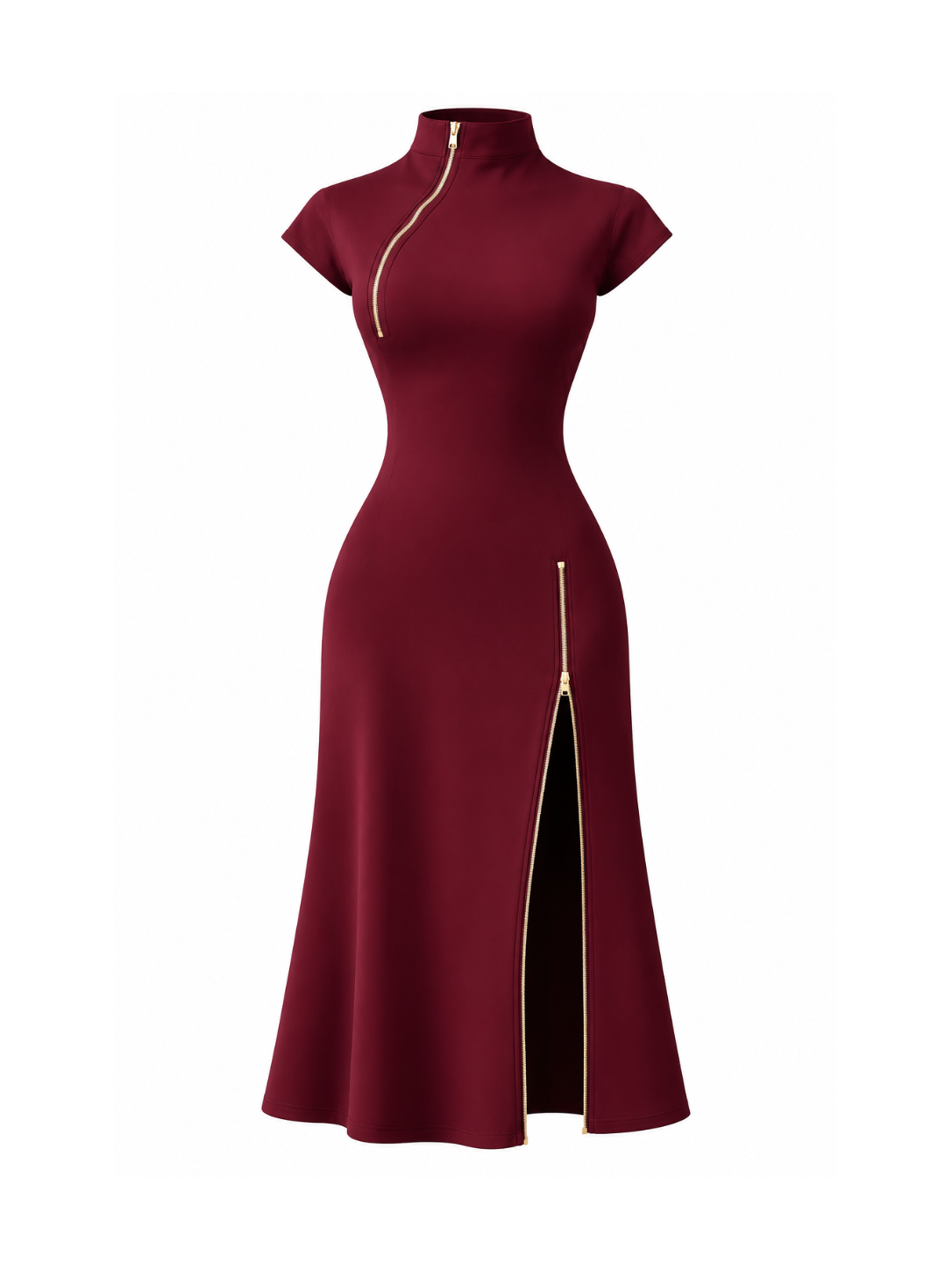 ZIPPOLINE | VESTIDO MIDI CON CREMALLERA