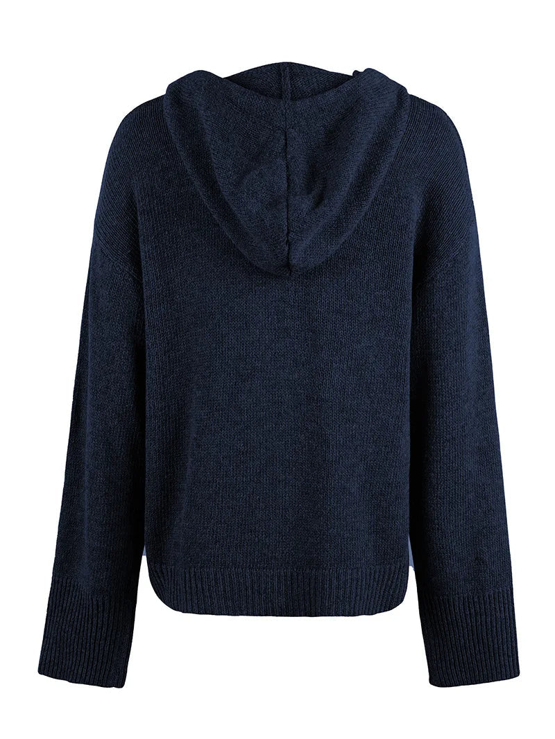 DIMANCHETTE | CARDIGAN CON CAPUCHA