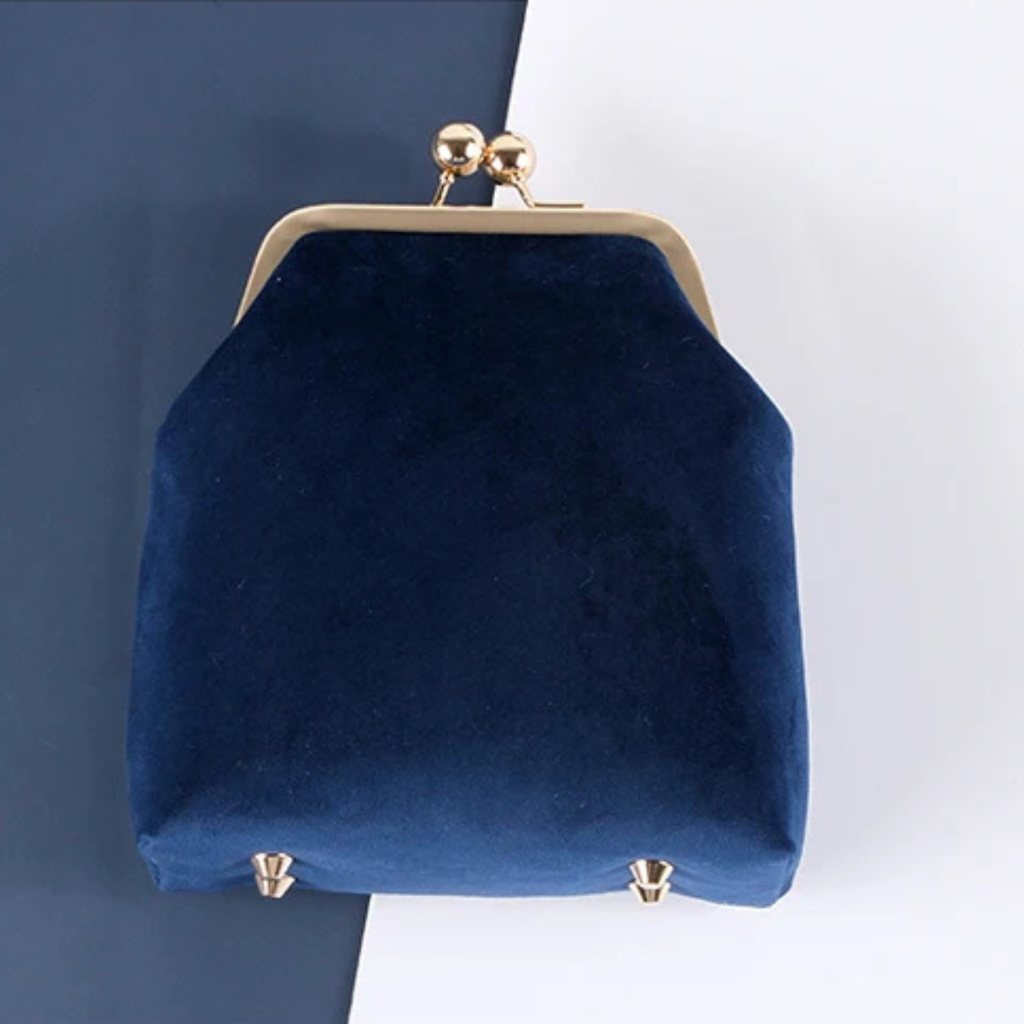 DUCHESSINE | CLUTCH DE TERCIOPELO CON CIERRE KISS-LOCK