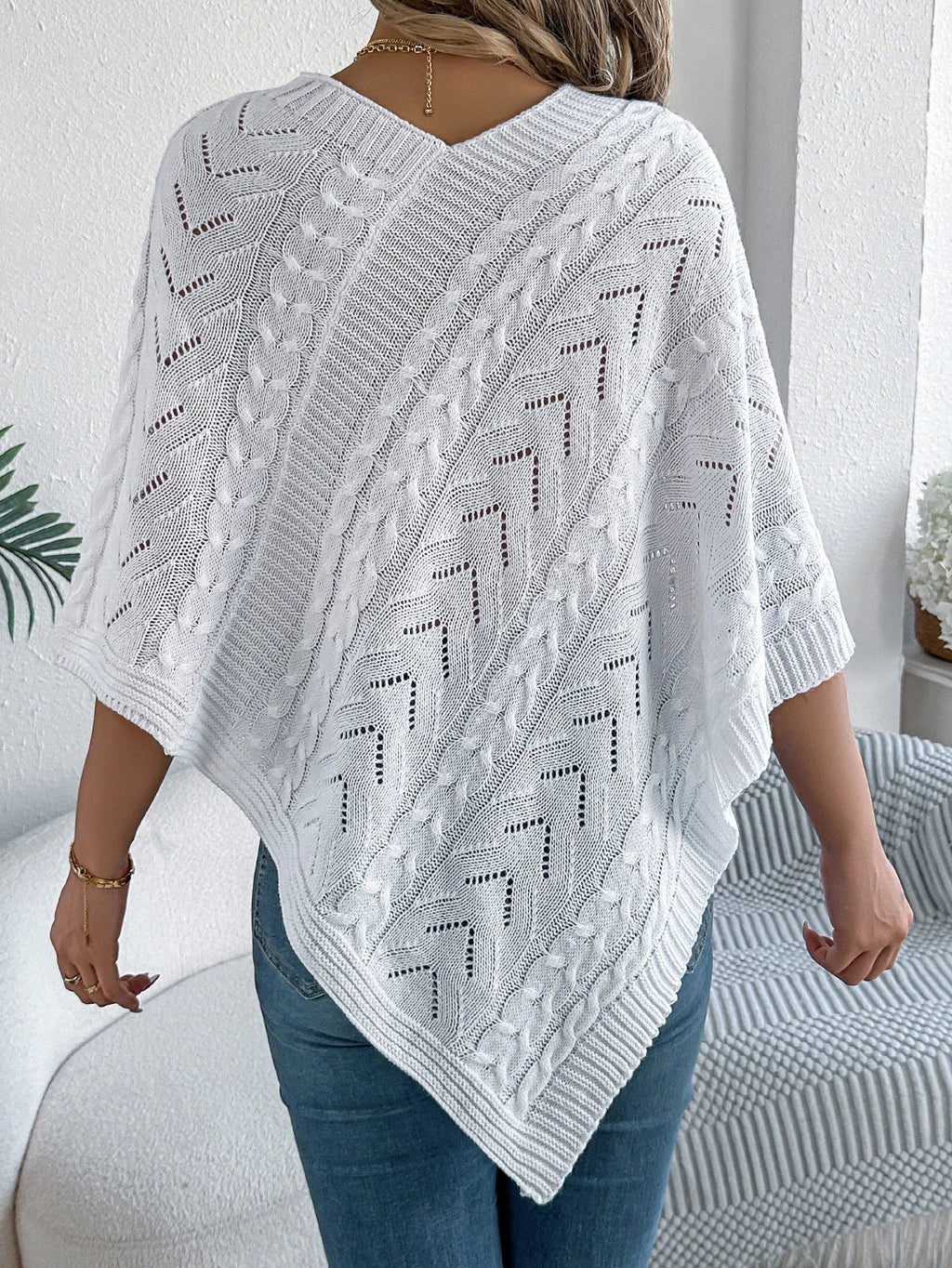 ENVELOPPELAINE | PONCHO SUETER DE PUNTO