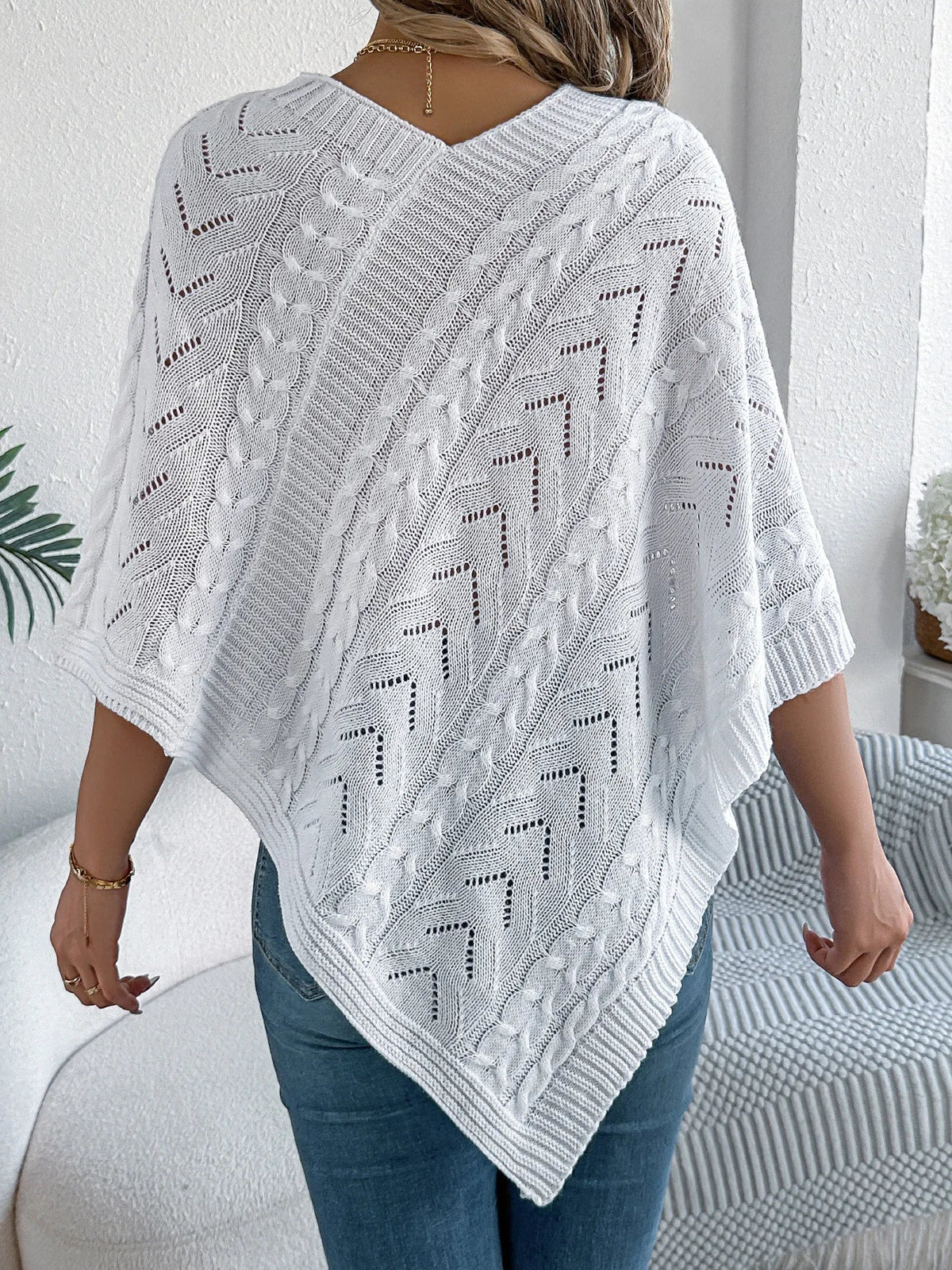 ENVELOPPELAINE | PONCHO SUETER DE PUNTO