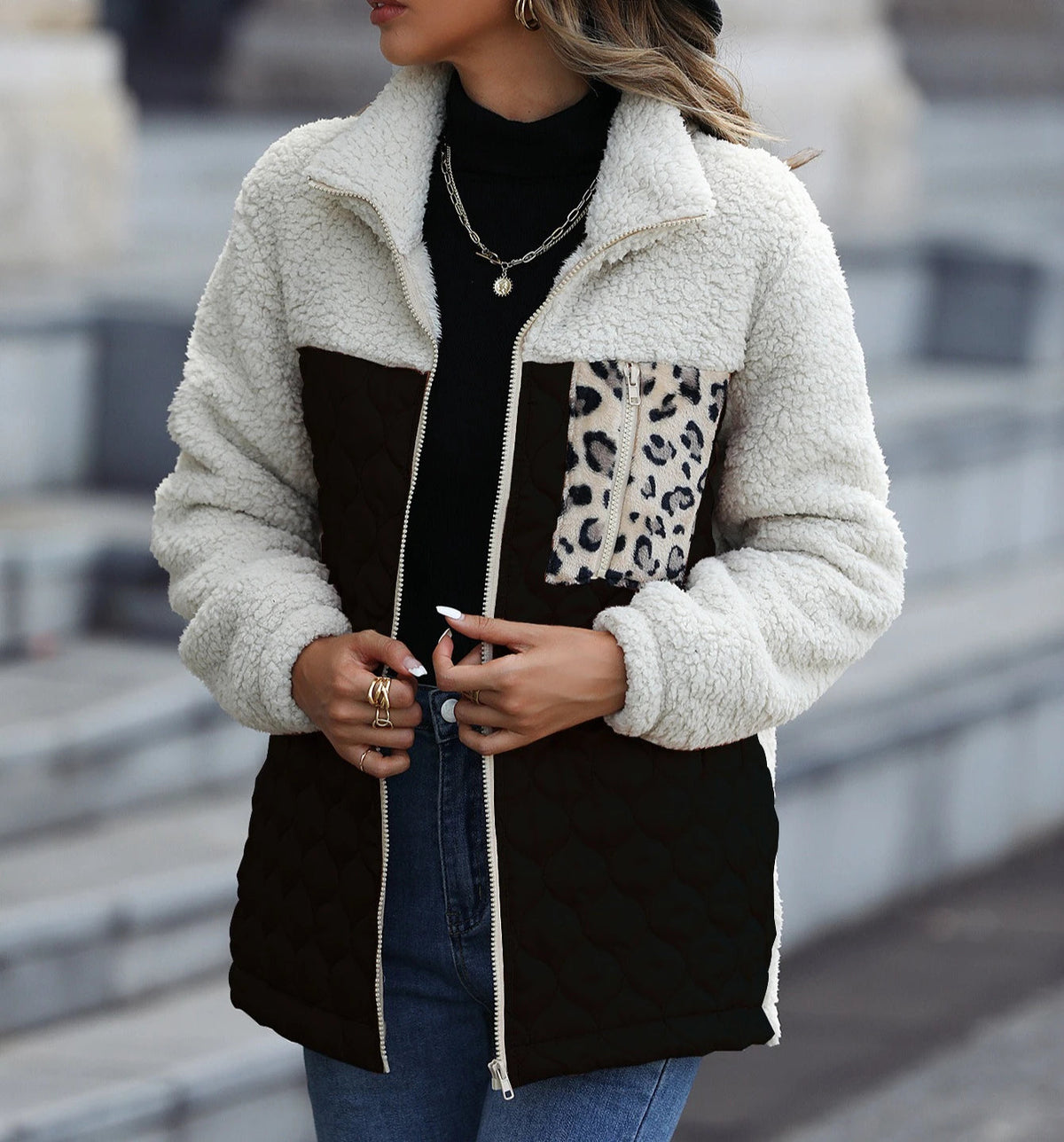 LAINAGEFORT | CHAQUETA ACOLCHADA CON SHERPA