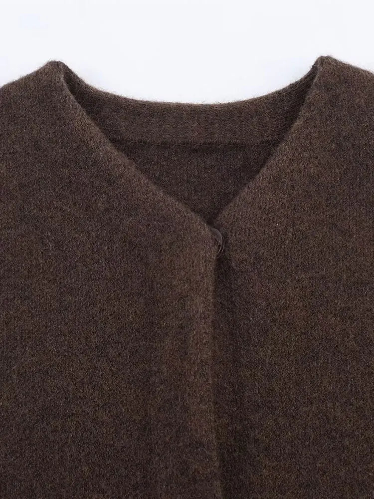 GARNITURFUR | CHAQUETA CON RIBETE DE PIEL