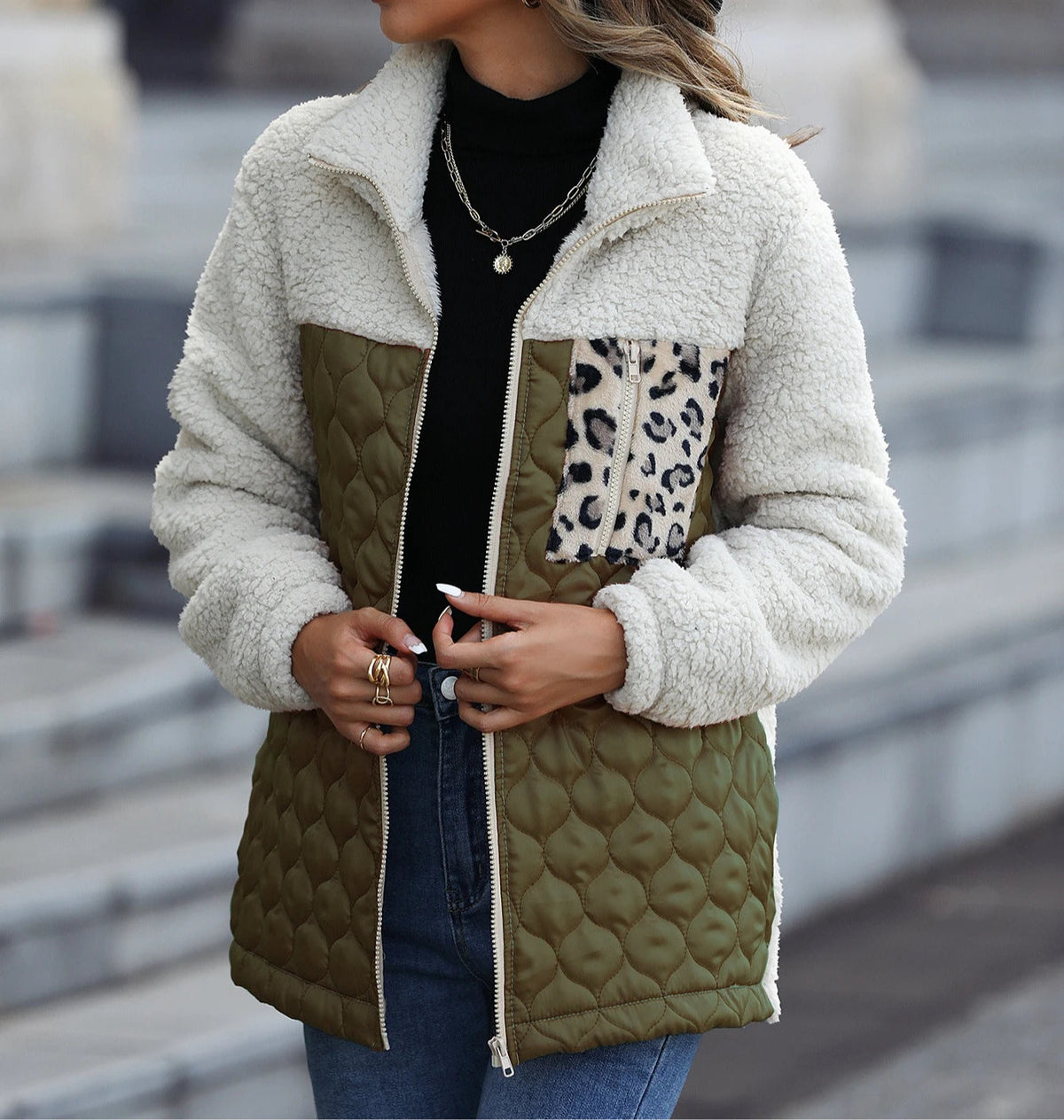 LAINAGEFORT | CHAQUETA ACOLCHADA CON SHERPA