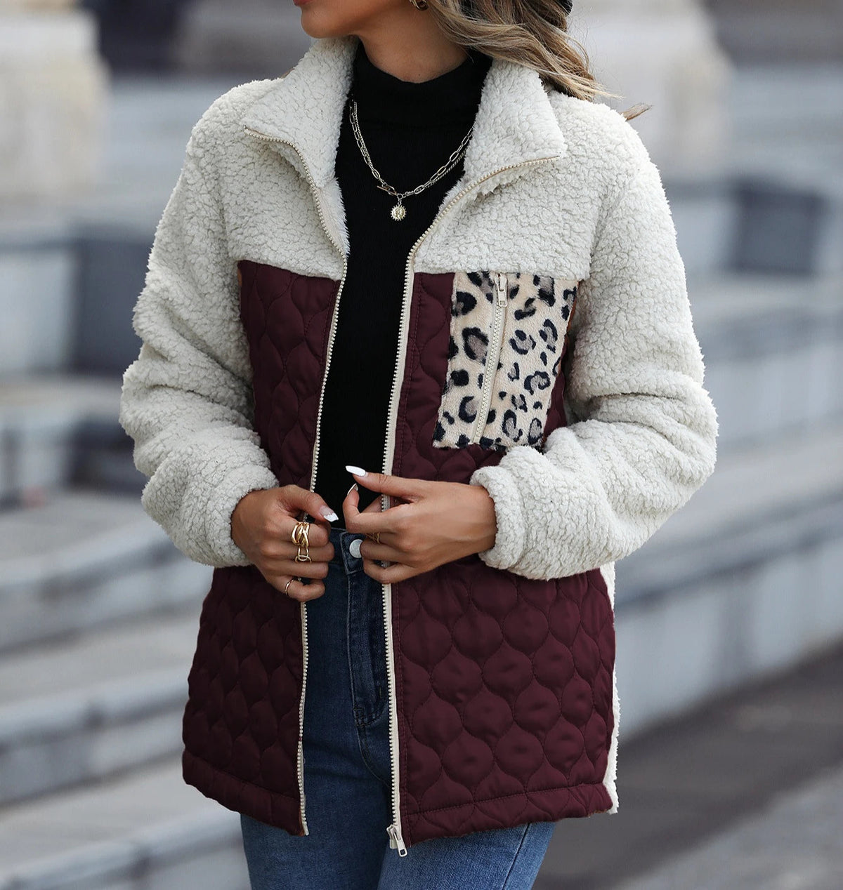 LAINAGEFORT | CHAQUETA ACOLCHADA CON SHERPA