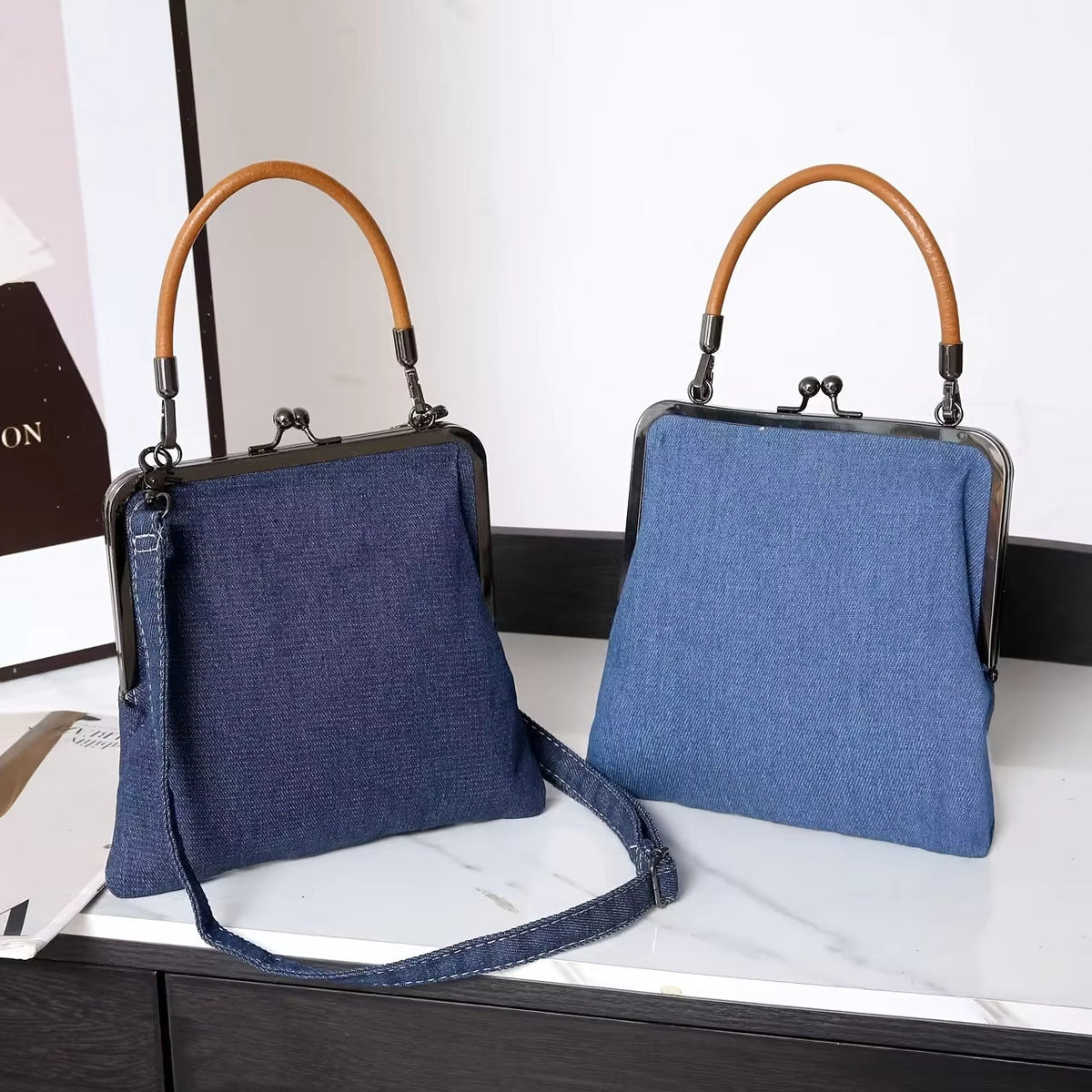 INDIGOTINE | BOLSO DE HOMBRO VAQUERO