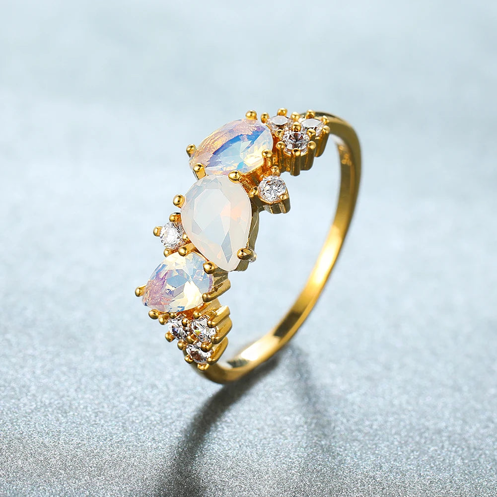 SELENITINE | ANILLO TRINITY DE PIEDRA LUNAR