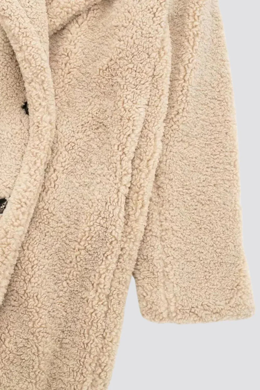 Abrigo largo teddy