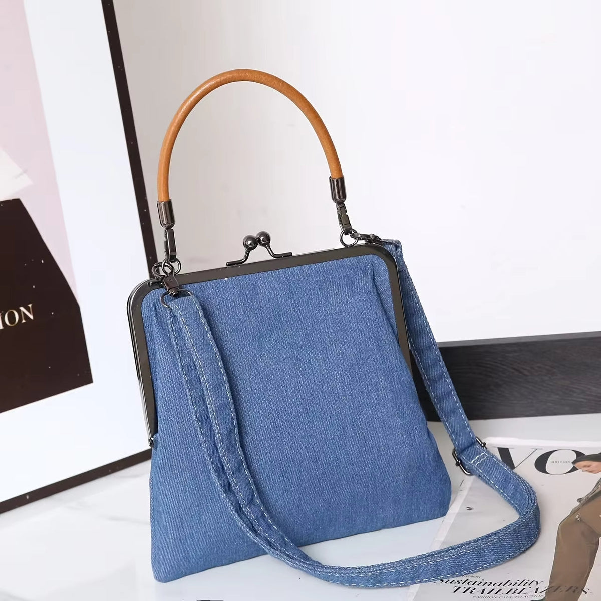 INDIGOTINE | BOLSO DE HOMBRO VAQUERO