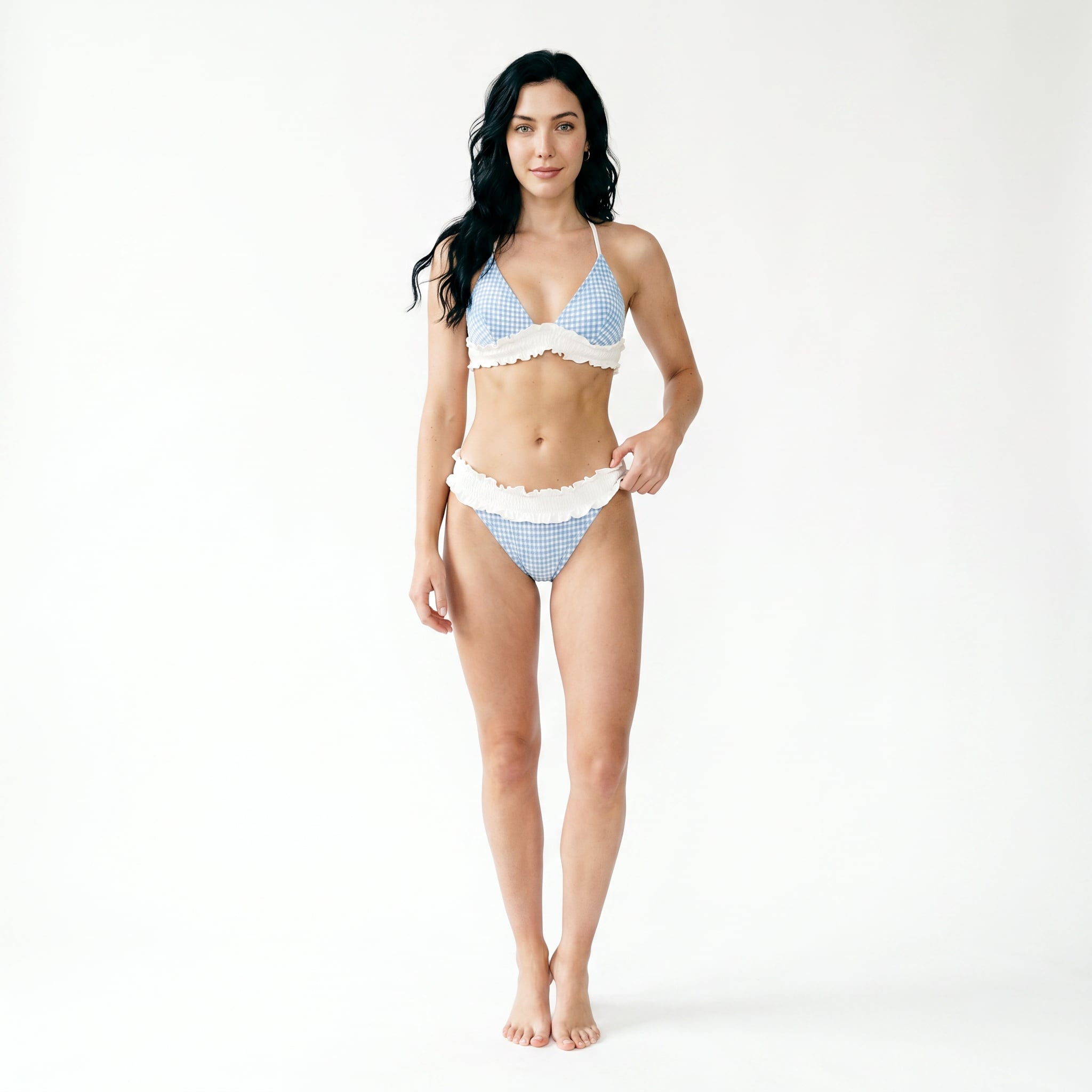 Set Bikini Azul Bicolor Adorable