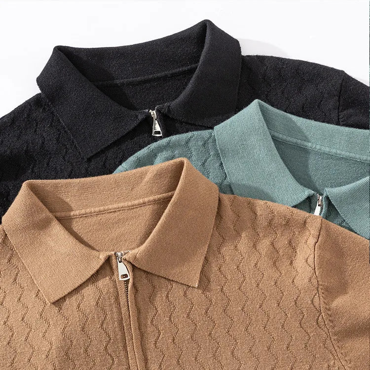 DEMIZIPPE | SUETER POLO CON MEDIA CREMALLERA