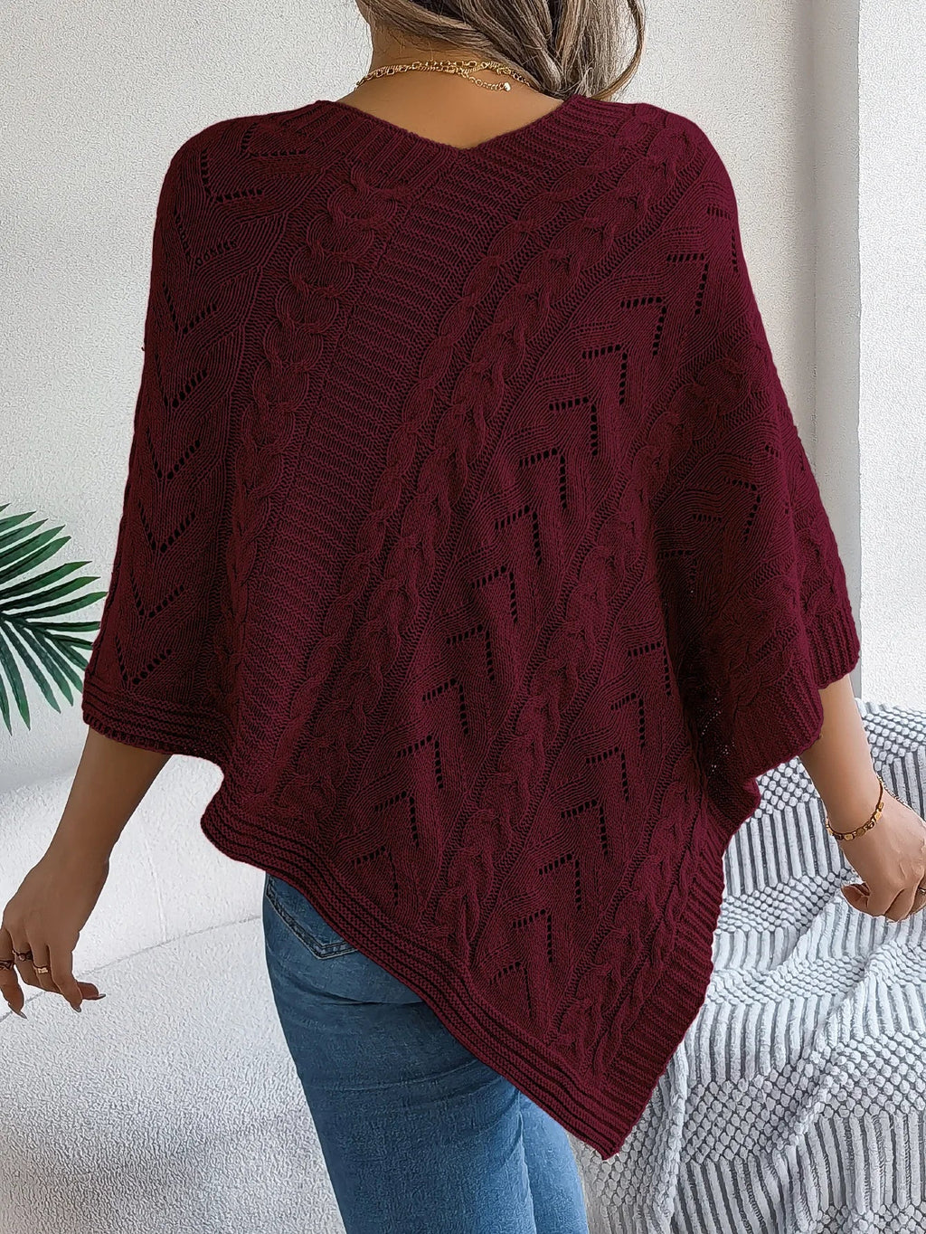 ENVELOPPELAINE | PONCHO SUETER DE PUNTO