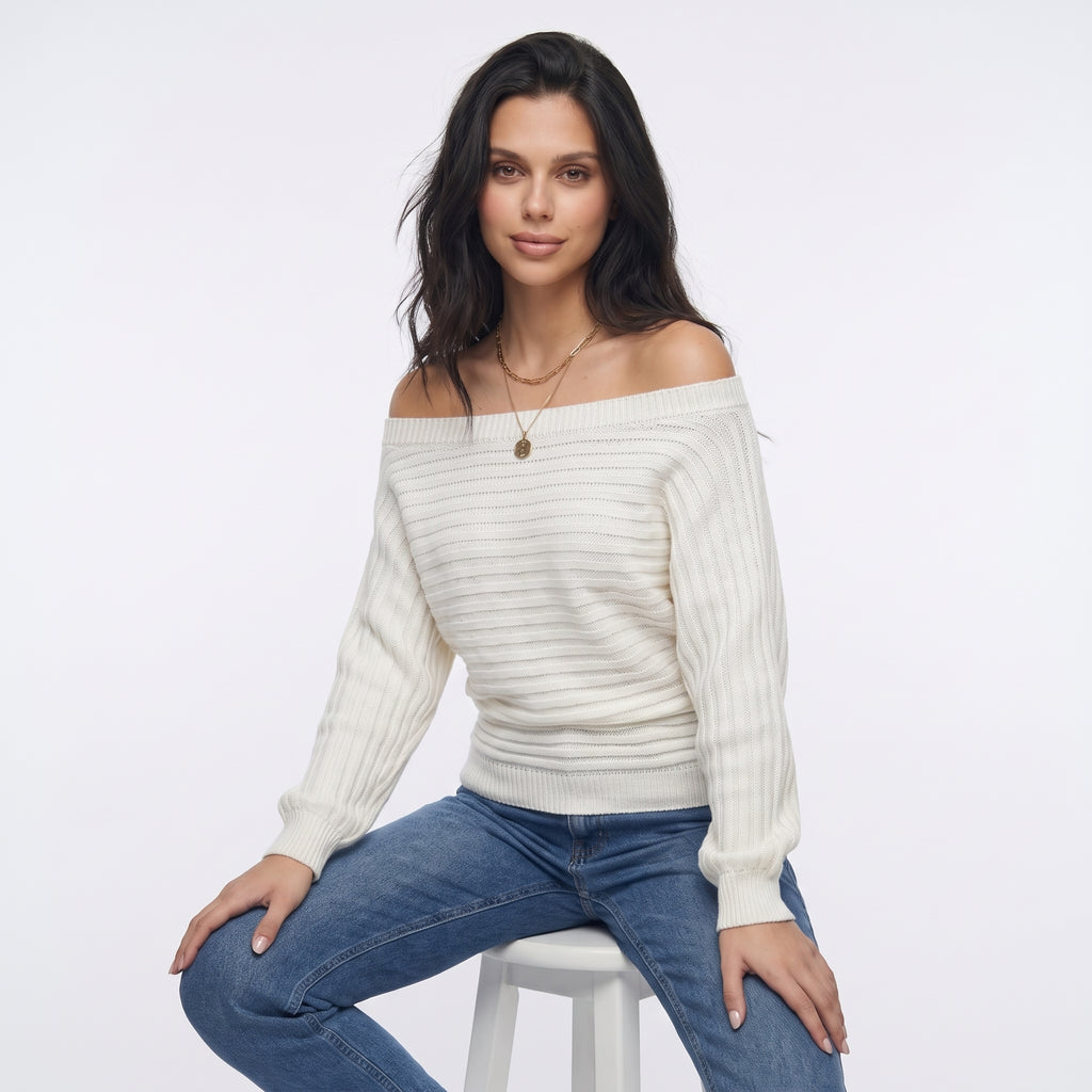 EPAULINE | SUETER OFF-SHOULDER