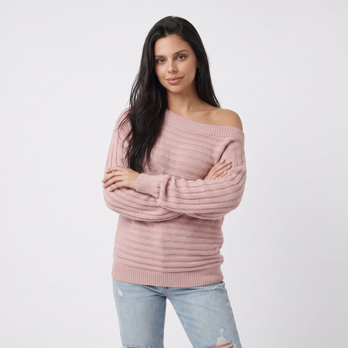 EPAULINE | SUETER OFF-SHOULDER