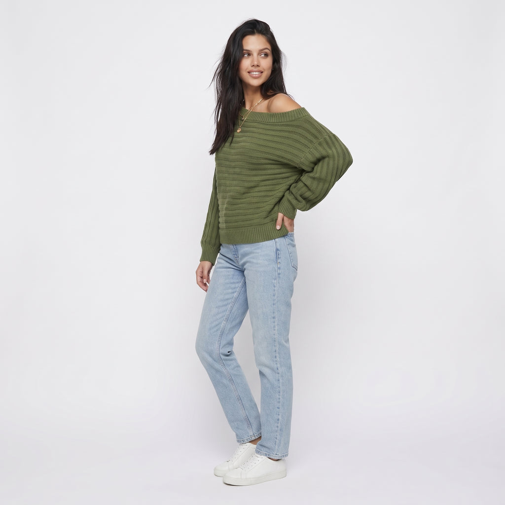 EPAULINE | SUETER OFF-SHOULDER