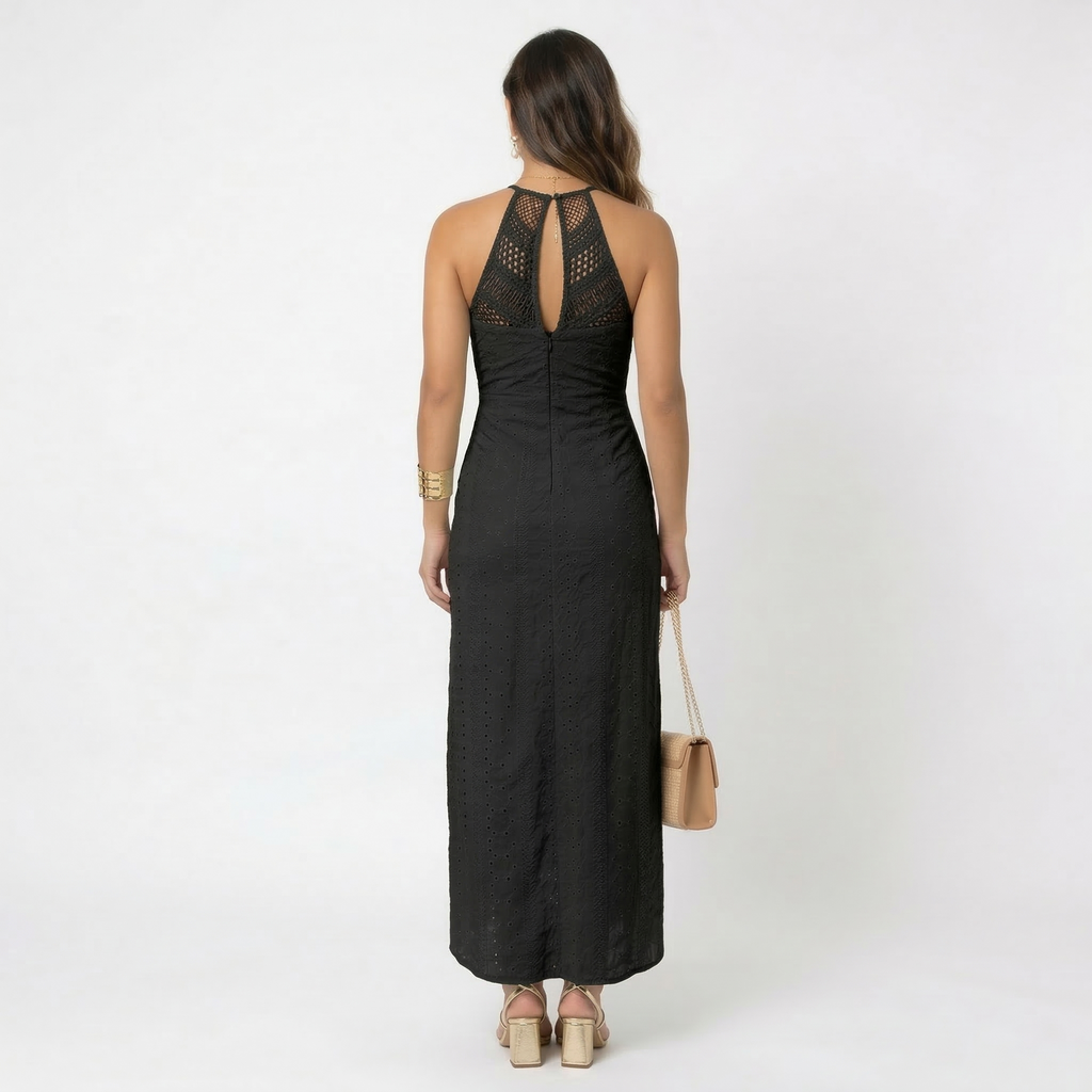 Vestido cruzado fluido