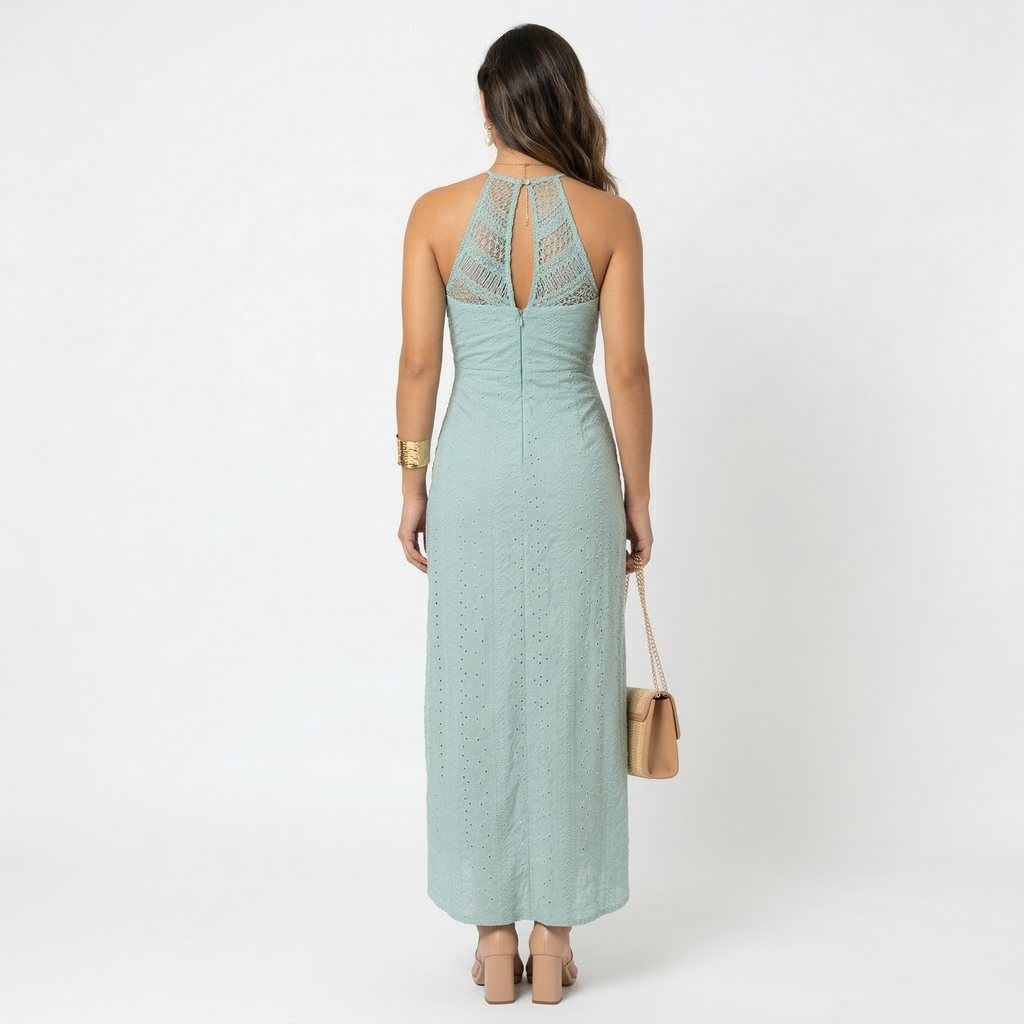Vestido cruzado fluido