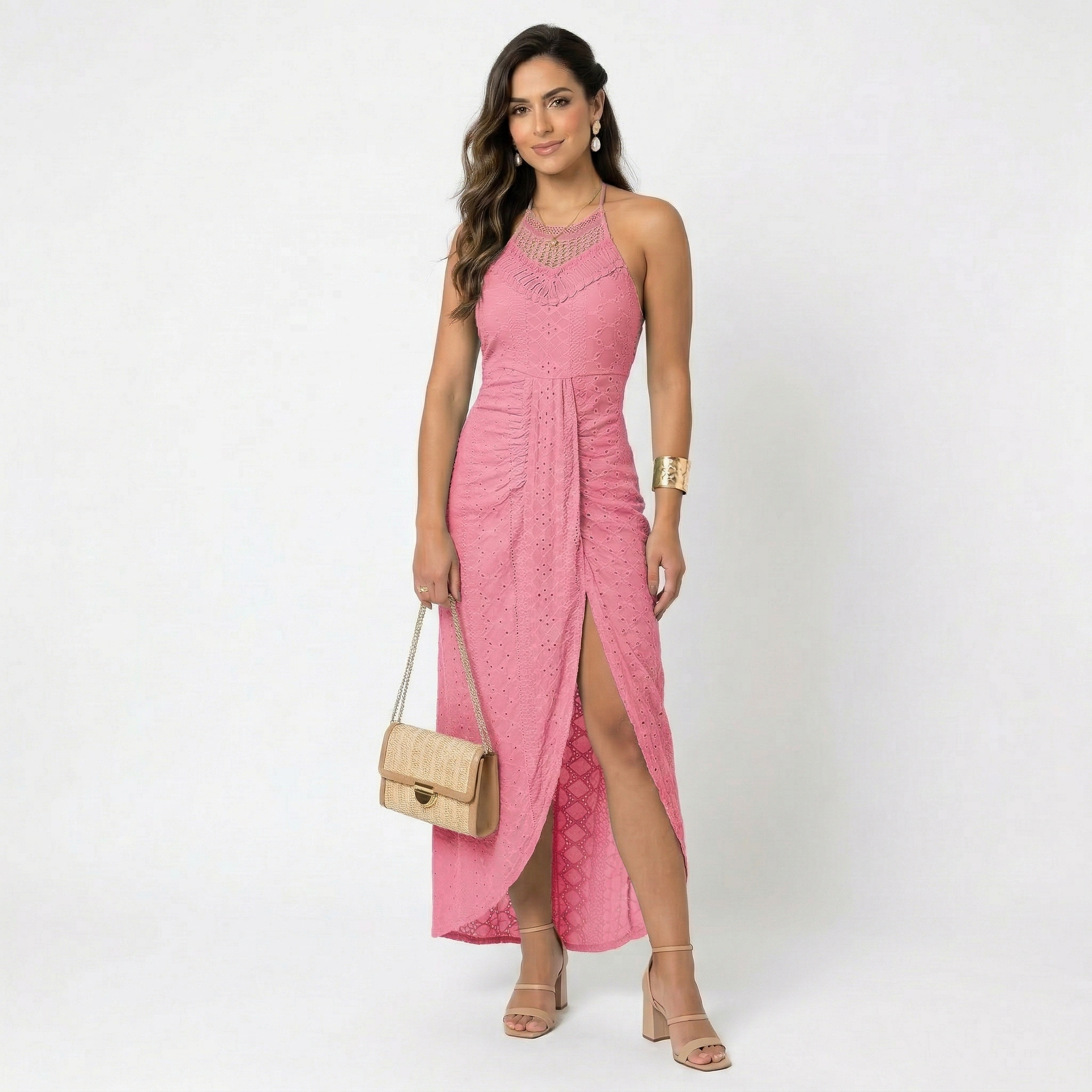 Vestido cruzado fluido
