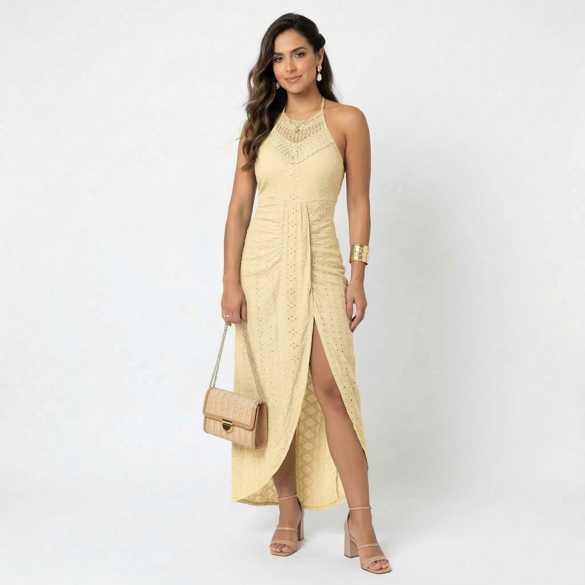 Vestido cruzado fluido