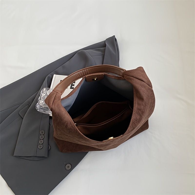 Bolso tote de ante