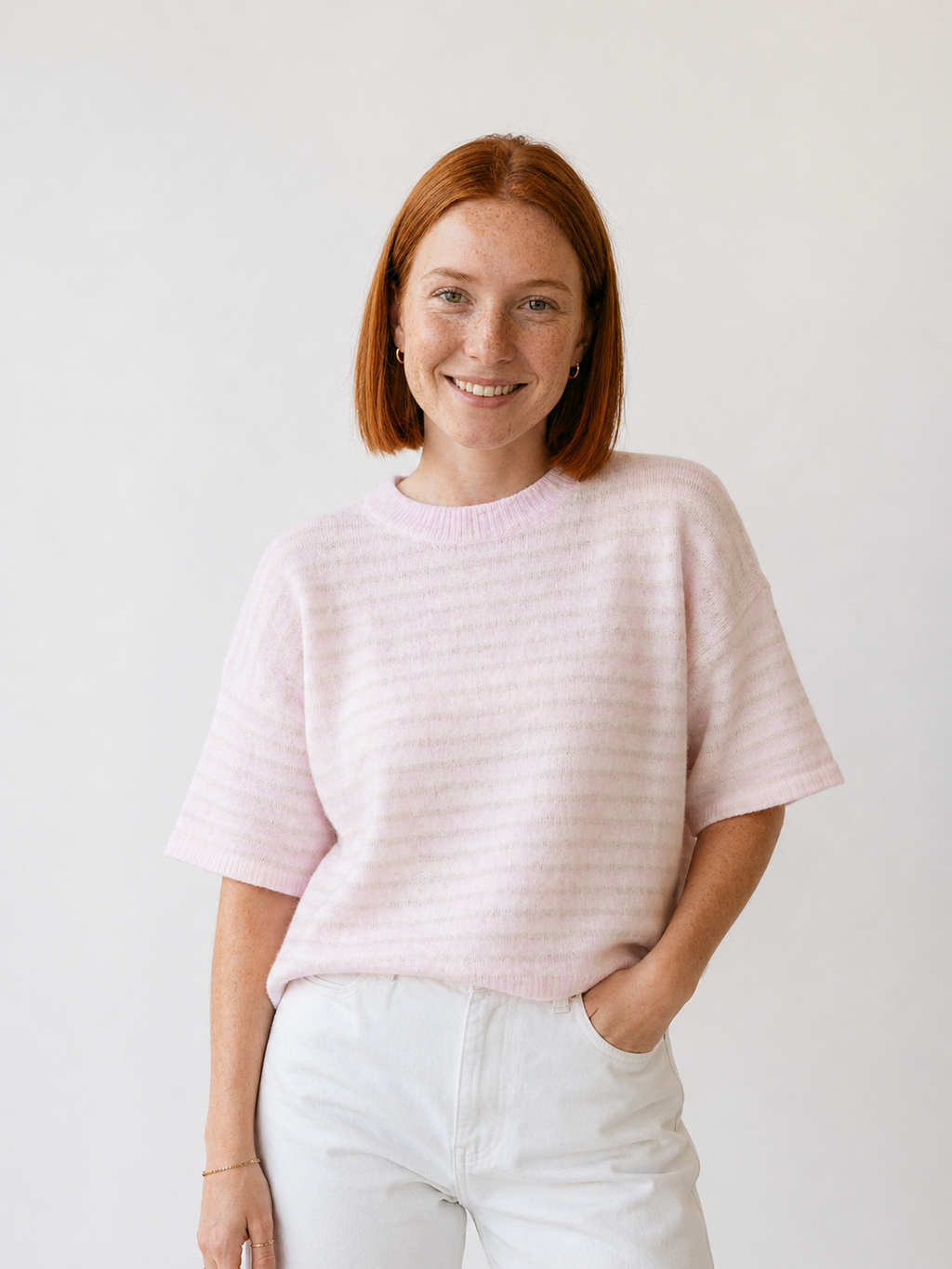 CAMISETA DE ALGODÓN CON RAYAS SUAVES
